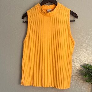 a. new day Target top- Sleeveless Orange Ribbed Top